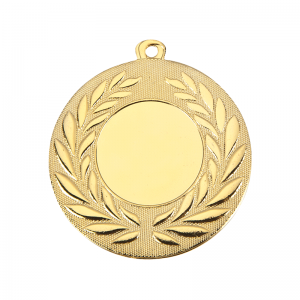 Medailles Goudkleurig medaille 50 mm