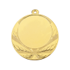 Medailles Goudkleurig medaille 70 mm